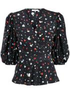 Ganni Nolana Wrap Top - Blue