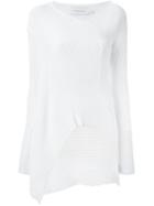 Marques Almeida Asymmetric Ribbed Jumper