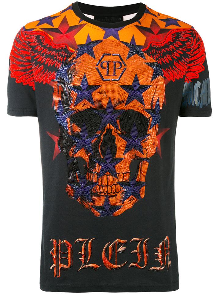 Philipp Plein - Skull Face T-shirt - Men - Cotton - S, Black, Cotton