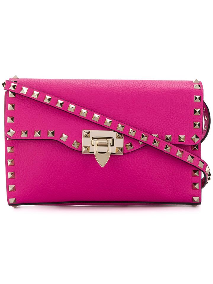 Valentino Rockstud Cross-body Bag - Pink & Purple
