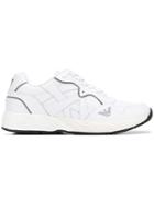 Emporio Armani Structured Sneakers - White