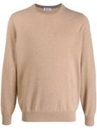 Brunello Cucinelli Crew-neck Cashmere Sweater - Neutrals