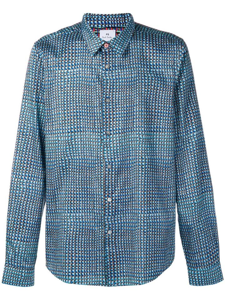 Ps By Paul Smith Classic Checked Shirt - Blue