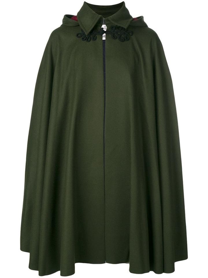 Vivienne Westwood Hooded Cape Coat - Green