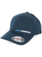 Karl Lagerfeld 3d Logo Print Baseball Cap - Blue