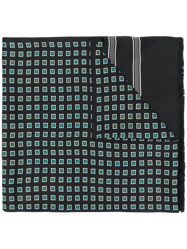 Haider Ackermann Long Patterned Scarf - Black