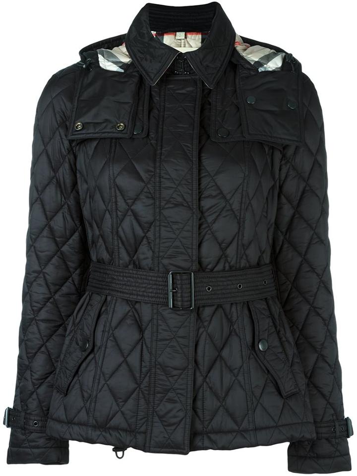 Burberry Quilted Jacket, Women's, Size: Xl, Black, Nylon/polyester
