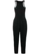 Stella Mccartney Sheer Detail Jumpsuit - Black