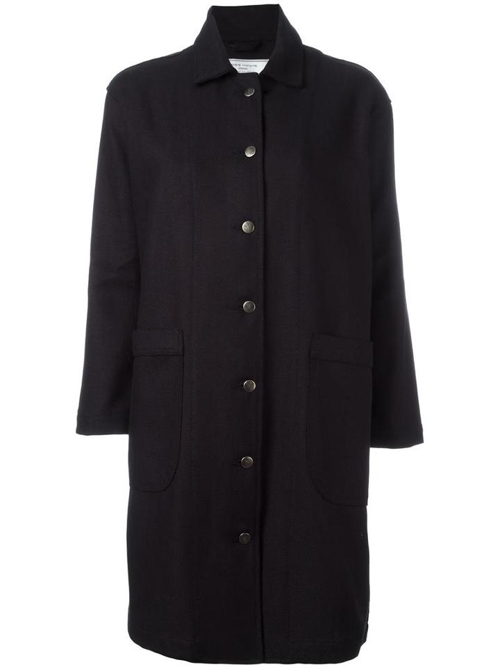 Société Anonyme 'jap Trench' Overcoat, Women's, Size: Small, Blue, Cotton
