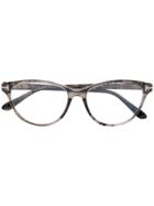 Tom Ford Eyewear Soft Cat Eye Glasses - Green