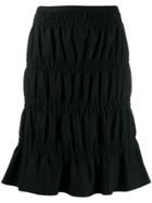 Romeo Gigli Pre-owned 2000's Gathered Knee-length Skirt - Black