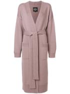 Katya Dobryakova Appliqué Detail Cardi Coat - Pink & Purple