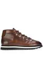 Doucal's Ridged-sole Lace-up Ankle Boots - Brown