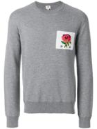 Kent & Curwen Rose Patch Jumper - Grey
