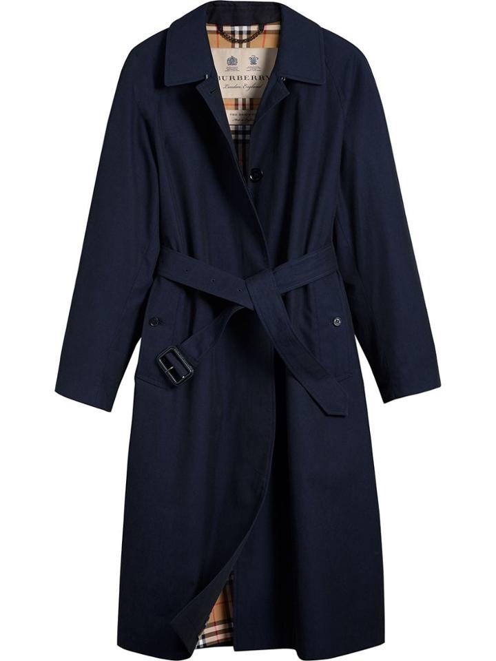 Burberry The Brighton - Extra-long Car Coat - Blue