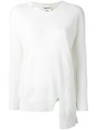 Erika Cavallini 'semicouture' Pullover, Women's, Size: Large, White, Viscose/cashmere/virgin Wool