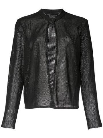 Majestic Filatures - Mesh Jacket - Women - Leather - 4, Black, Leather