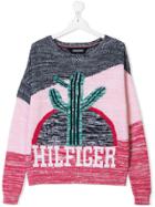 Tommy Hilfiger Junior Cactus Knit Jumper - Pink
