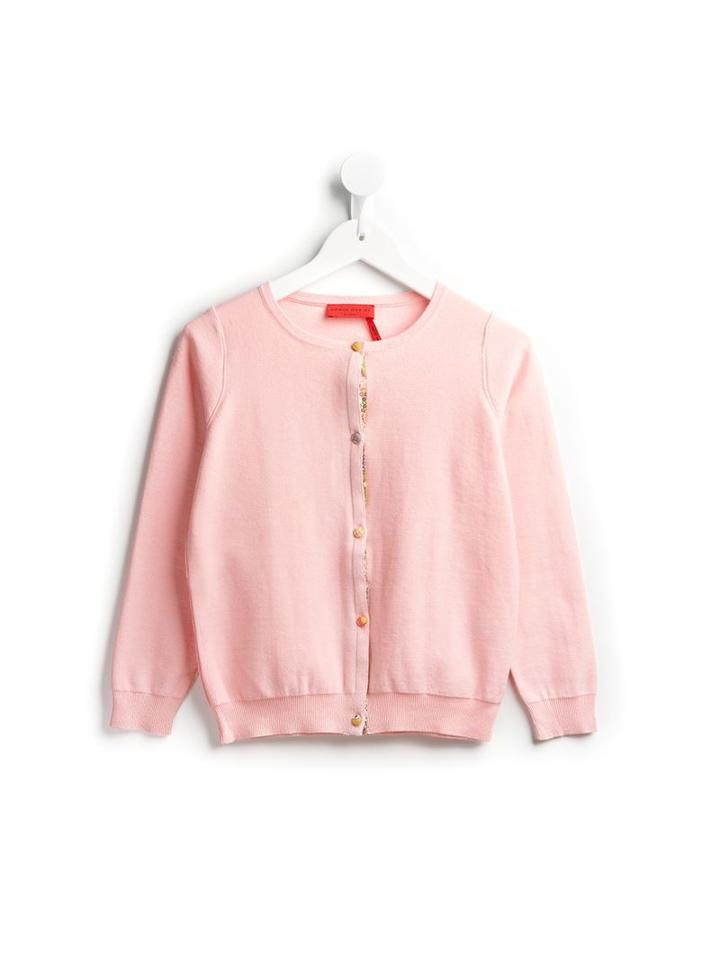 Rykiel Enfant Round Neck Cardigan, Girl's, Size: 8 Yrs, Pink/purple
