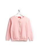 Rykiel Enfant Round Neck Cardigan, Girl's, Size: 8 Yrs, Pink/purple
