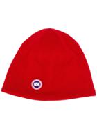 Canada Goose Logo Embroidered Beanie Hat
