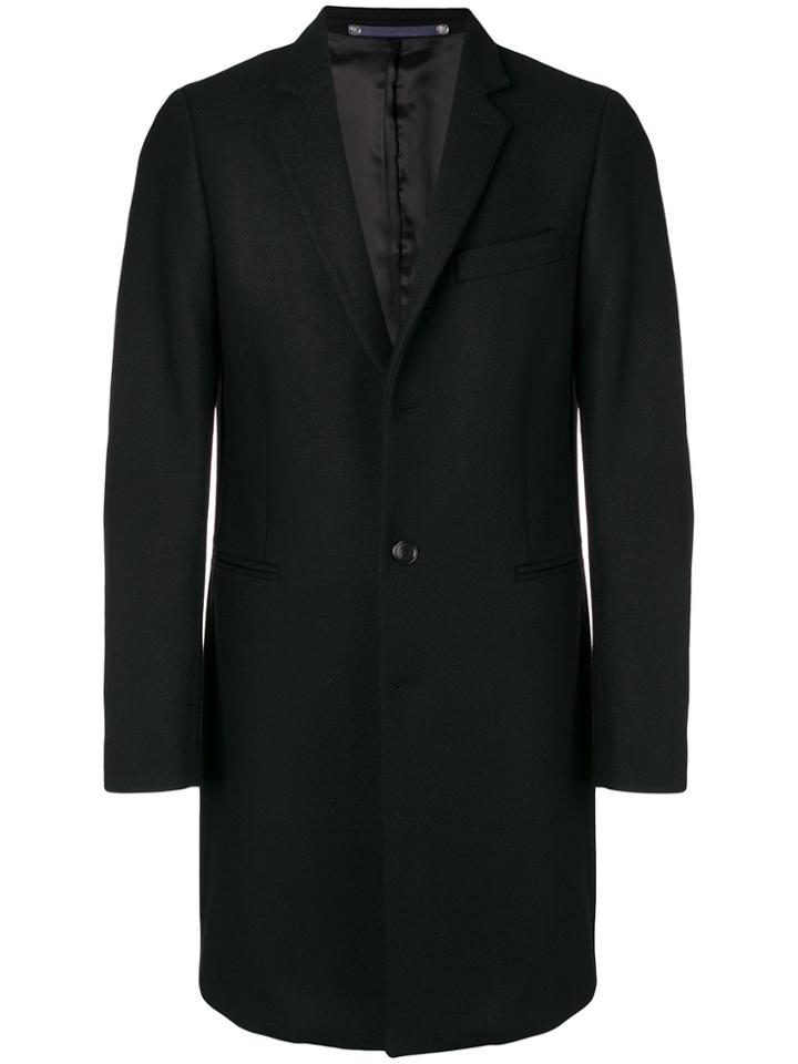 Ps By Paul Smith Tailored Fitted Coat - Black