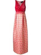 Christian Pellizzari Draped Lace Top Dress