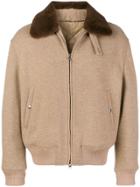 Alexander Mcqueen Fur Collar Jacket - Neutrals