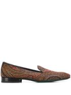 Etro Paisley Loafers - Brown