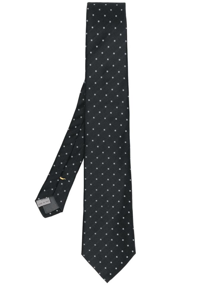 Canali Patterned Tie - Black
