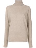 Incentive! Cashmere Oversized Roll Neck Jumper - Nude & Neutrals