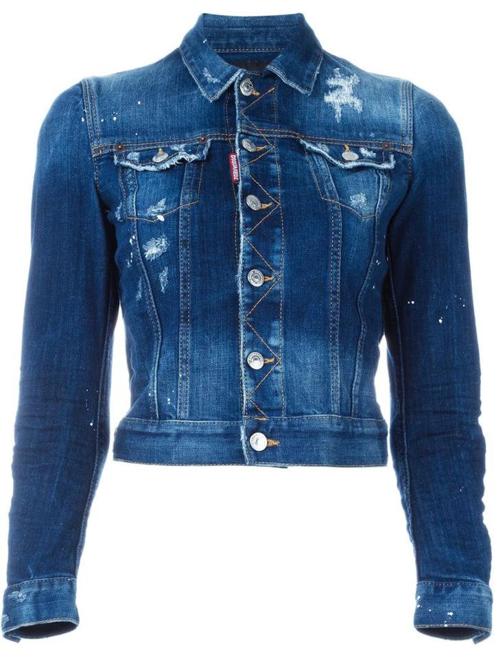 Dsquared2 Fitted Denim Jacket