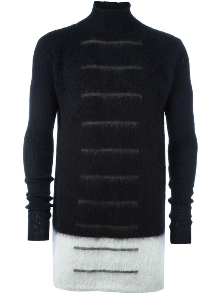 Rick Owens Striped Jumper - Black