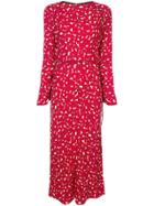 Marni Floral Midi Dress - Red