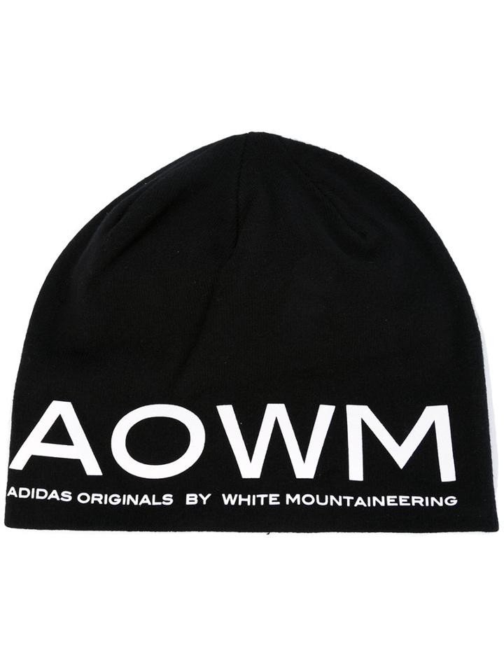 Adidas By White Mountaineering - Logo Printed Beanie - Men - Cotton/nylon/spandex/elastane - One Size, Black, Cotton/nylon/spandex/elastane