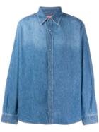 Acne Studios Quilted Denim Over Shirt - Blue