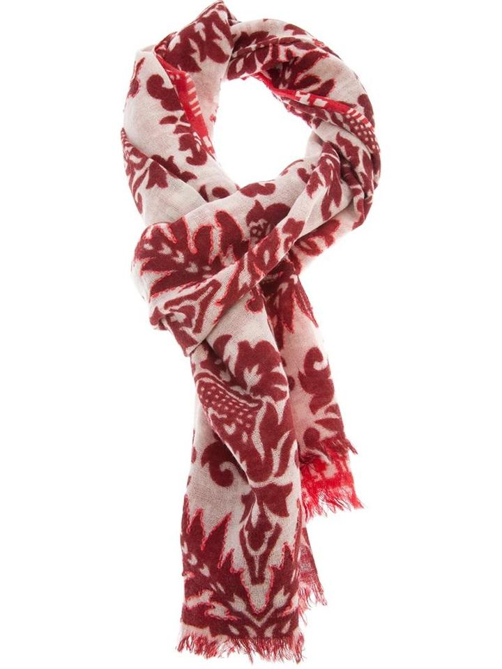 Red Printed Scarf