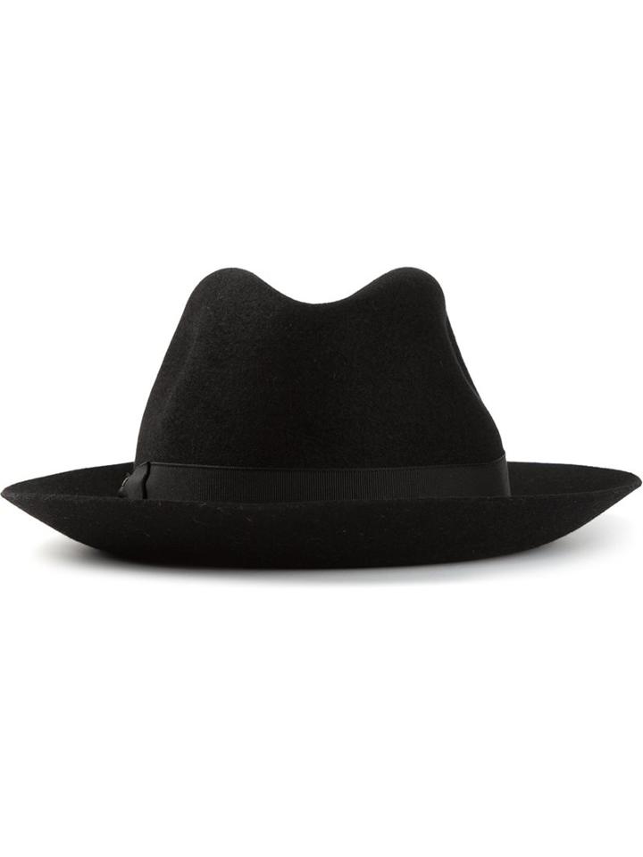 Borsalino Trilby Hat, Women's, Size: 58, Black, Wool