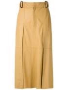 Nk Mestico Renata Leather Skirt - Yellow