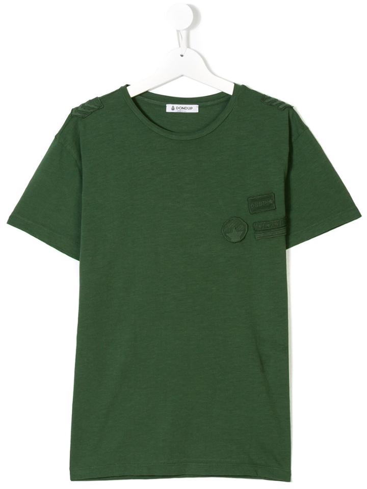 Dondup Kids Multi Patch T-shirt - Green