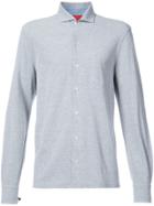 Isaia Front Button Shirt - Grey