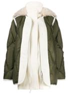 Sacai Layered Quilted Jacket - White