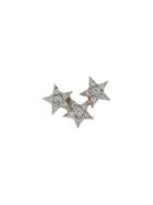 Kismet By Milka 14kt Rose Gold Struck Triple Star Diamond Stud