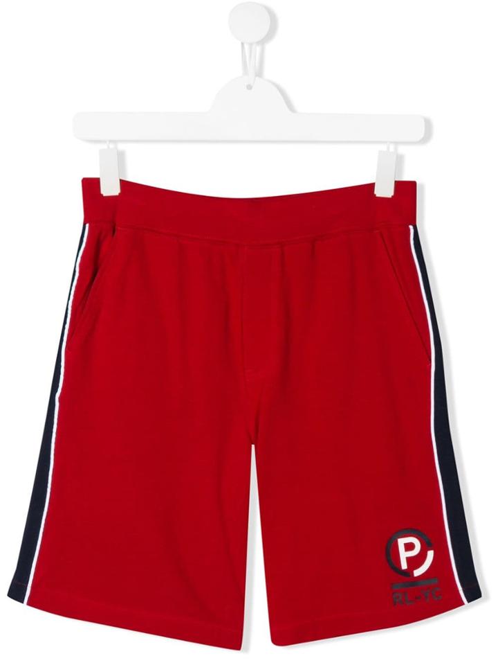 Ralph Lauren Kids Side Stripe Shorts - Red
