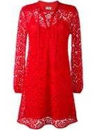 Sonia By Sonia Rykiel Tied Neckline Lace Dress