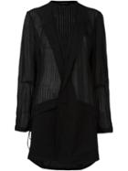 Ann Demeulemeester Deconstructed Blazer, Women's, Size: 38, Black, Cotton/nylon/rayon/virgin Wool