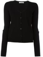 Dorothee Schumacher Elbow Detail Cardigan, Women's, Size: 4, Black, Cashmere