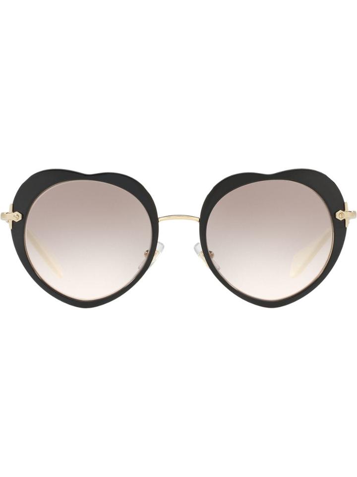 Miu Miu Eyewear Noir Heart Shaped Sunglasses - Grey