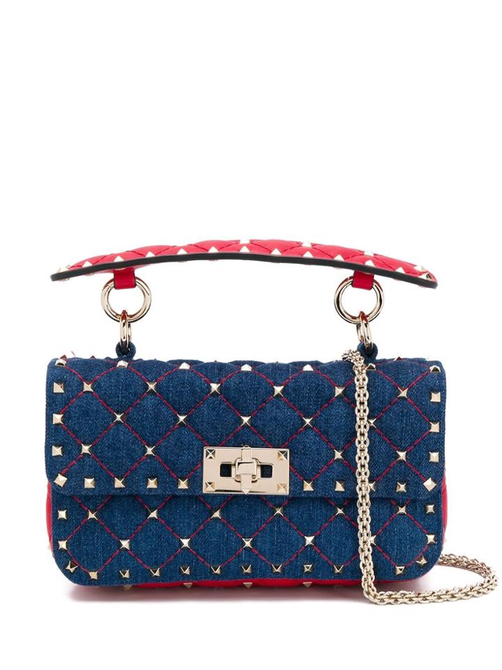 Valentino Denim Valentino Garavani Rockstud Spike. It Shoulder Bag -