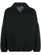 Gr10k Oversized Teddy Sweatshirt - Black
